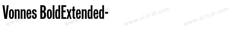 Vonnes BoldExtended字体转换